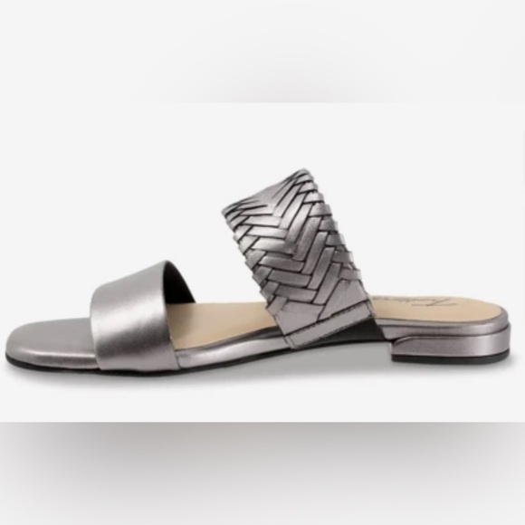 Trotters Nalane Sandal women’s size 8.5 in Pewter - Picture 2 of 7